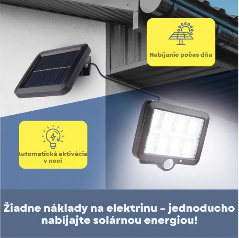 EasyMaxx Solárny reflektor s detektorom pohybu 11113 (1)